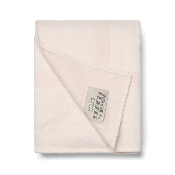 Плед VINGA Monogram из переработанного полиэстера GRS, 170x130 см - Плед VINGA Monogram из переработанного полиэстера GRS, 170x130 см