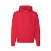 Толстовка мужская "PREMIUM HOODED SWEAT JACKET", красный_L, 70% х/б, 30% п/э, 280 г/м2