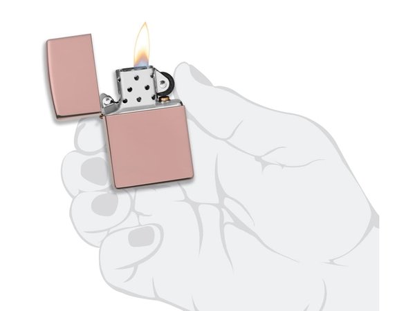 Зажигалка ZIPPO Classic с покрытием High Polish Rose Gold - Зажигалка ZIPPO Classic с покрытием High Polish Rose Gold