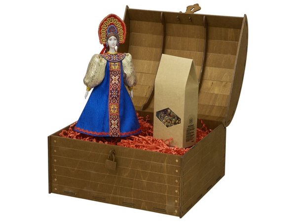 Подарочный набор: кукла фарфоровая, чай «Малина с мятой» - Подарочный набор: кукла фарфоровая, чай «Малина с мятой»