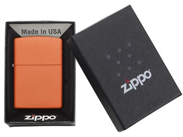 Зажигалка ZIPPO Classic с покрытием Orange Matte - Зажигалка ZIPPO Classic с покрытием Orange Matte