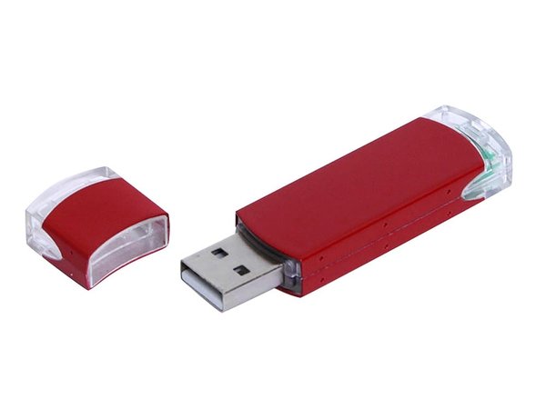 USB 2.0- флешка промо на 64 Гб прямоугольной классической формы - USB 2.0- флешка промо на 64 Гб прямоугольной классической формы