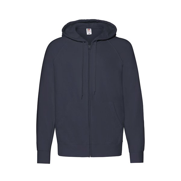 Толстовка без начеса LIGHTWEIGHT HOODED SWEAT JACKET 240 - Толстовка без начеса "Lightweight Hooded Sweat", темно-синий, M, 80% х/б 20% полиэстер, 240 г/м2