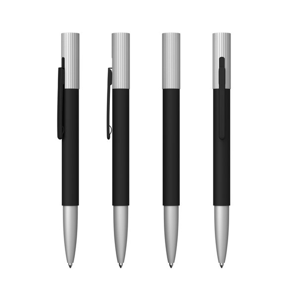 Ручка шариковая "Clas", покрытие soft touch - Ручка шариковая "Clas", покрытие soft touch черный