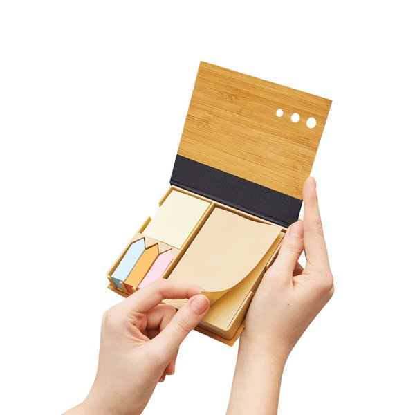 Набор стикеров BAMBOO NOTE, коричневый - Набор стикеров BAMBOO NOTE, коричневый
