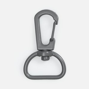 застежка-карабин snap hook, m, серая