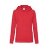 Толстовка женская "LIGHTWEIGHT", красный_S, 80% хлопок, 20% полиэстер, 240 г/м2