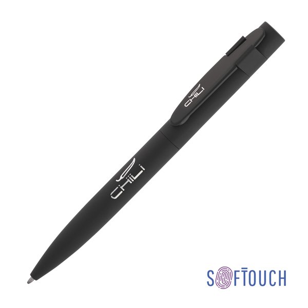 Ручка шариковая "Lip", покрытие soft touch - Ручка шариковая "Lip", покрытие soft touch черный