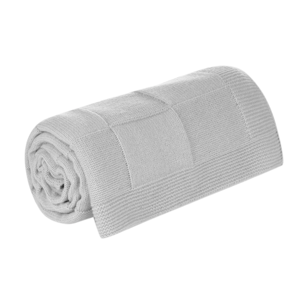 Плед Селла Софт (Cella Soft) вязаный, 160*90 см, серый