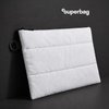 Чехол для ноутбука Superbag Bubble, стёганый, на молнии (белый)