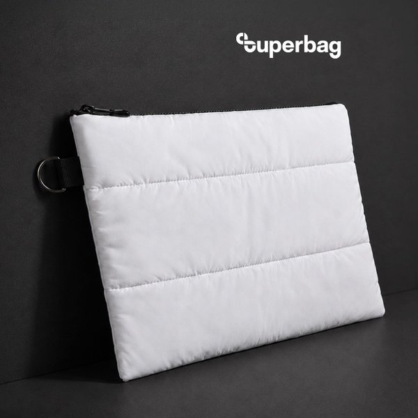Чехол для ноутбука Superbag Bubble, стёганый, на молнии - Чехол для ноутбука Superbag Bubble, стёганый, на молнии (белый)