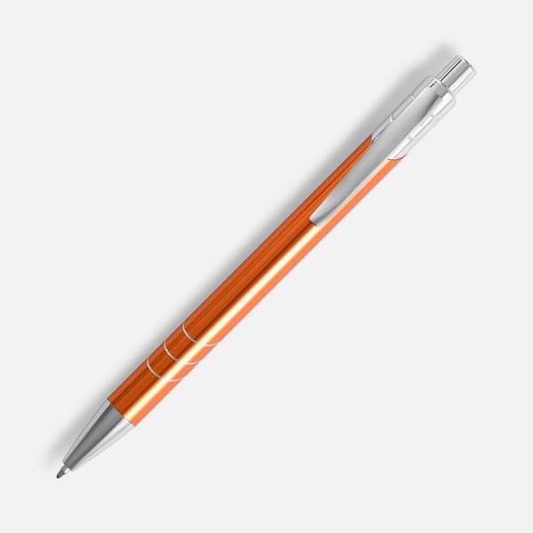 Ручка шариковая Undertone Metallic, оранжевая