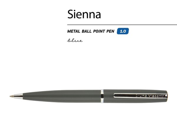 Ручка металлическая шариковая «Sienna», софт-тач - Ручка металлическая шариковая «Sienna», софт-тач