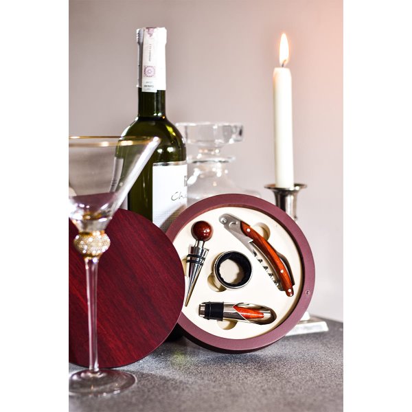 Набор для вина Limoges, бордовый - Набор для вина Limoges, бордовый