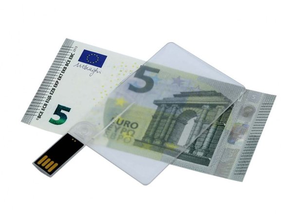 USB 2.0- флешка на 8 Гб в виде прозрачной пластиковой карты - USB 2.0- флешка на 8 Гб в виде прозрачной пластиковой карты