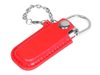 USB 2.0- флешка на 64 Гб в массивном корпусе с кожаным чехлом