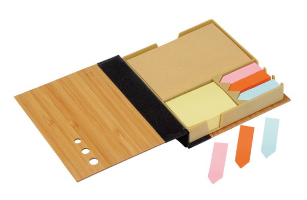 Набор стикеров BAMBOO NOTE, коричневый - Набор стикеров BAMBOO NOTE, коричневый
