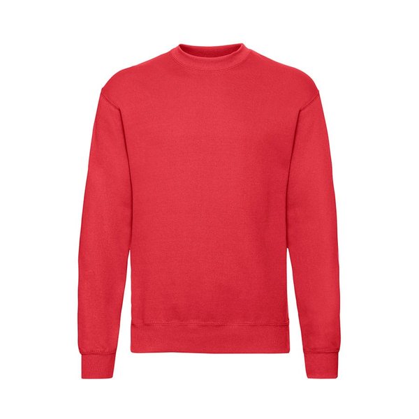 Свитшот с начесом CLASSIC SET-IN SWEAT 280 - Толстовка мужская с начесом "Classic Set-In Sweat", красный_S, 80% х/б, 20% п/э, 280 г/м2