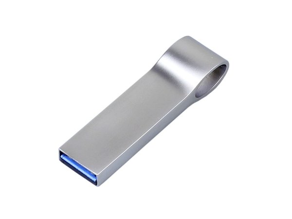 USB 2.0-флешка на 16 Гб с мини чипом и боковым отверстием для цепочки - USB 2.0-флешка на 16 Гб с мини чипом и боковым отверстием для цепочки