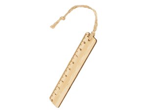 закладка с линейкой из бамбука «bookmark»