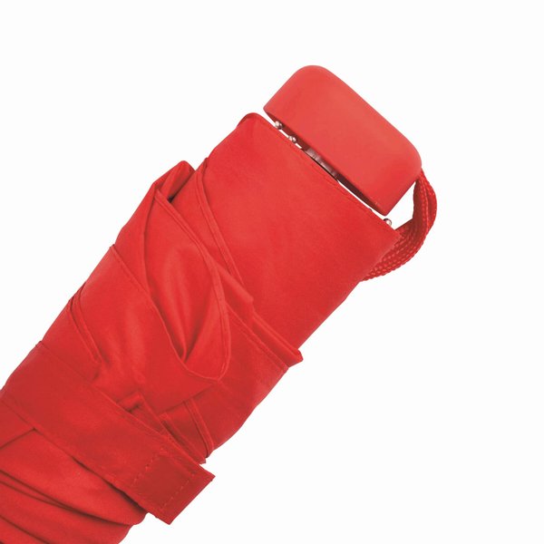 Алюминиевый мини-зонт POCKET, красный - Алюминиевый мини-зонт POCKET, красный