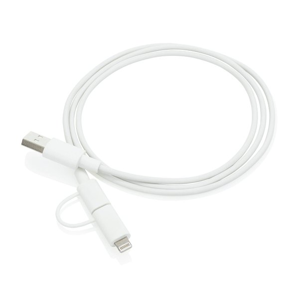 Кабель «2 в 1» с лицензированным MFi разъемом Apple Lightning - Кабель «2 в 1» с лицензированным MFi разъемом Apple Lightning
