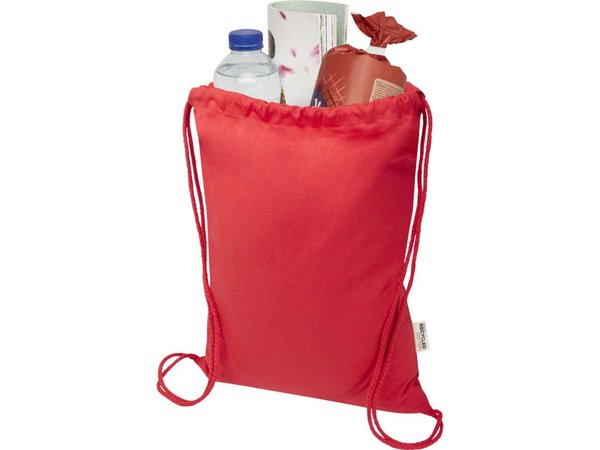Рюкзак-мешок «Орегон Блэнд» из переработанного хлопка 140 г/м2 - Рюкзак-мешок «Орегон Блэнд» из переработанного хлопка 140 г/м2
