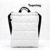 Рюкзак Superbag Bubble, стёганый, с внутренним карманом и креплением (карабин) (белый)