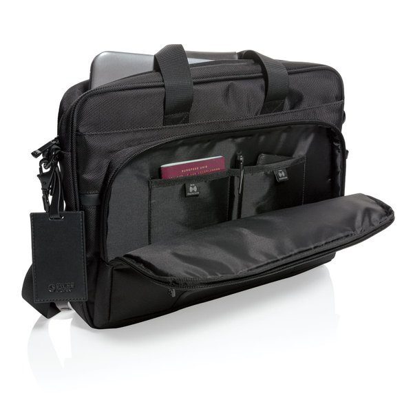 Сумка для ноутбука Voyager от Swiss Peak RPET, 15.6“ - Сумка для ноутбука Voyager от Swiss Peak RPET, 15.6“