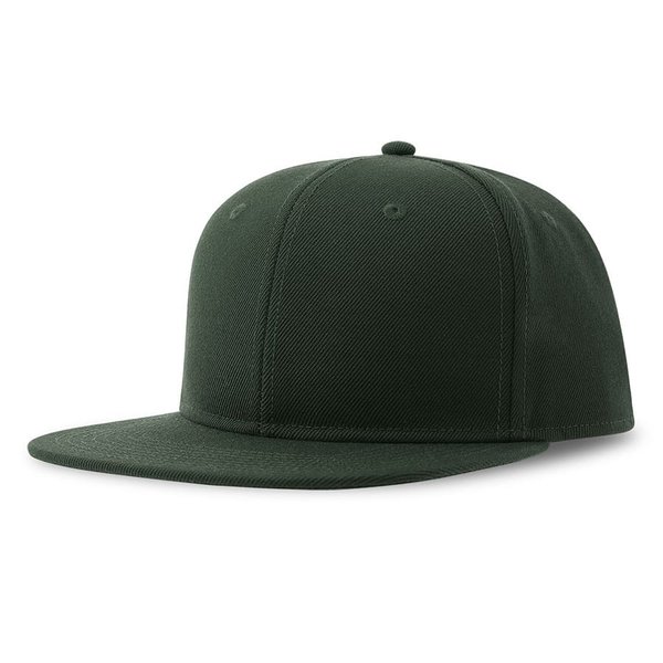 Бейсболка SNAP BACK-S, 6 клиньев, пластиковая застежка - Бейсболка "SNAP BACK-S", 6 клиньев, пластик. застежка, т.-зелёны, 100% перераб. полиэстер, 300 гр/м2