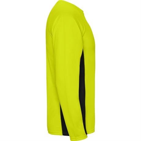 Спортивная футболка SHANGHAI L/S мужская - Спортивная футболка SHANGHAI L/S мужская, ФЛУОРЕСЦЕНТНЫЙ ЖЕЛТЫЙ/ЧЕРНЫЙ S