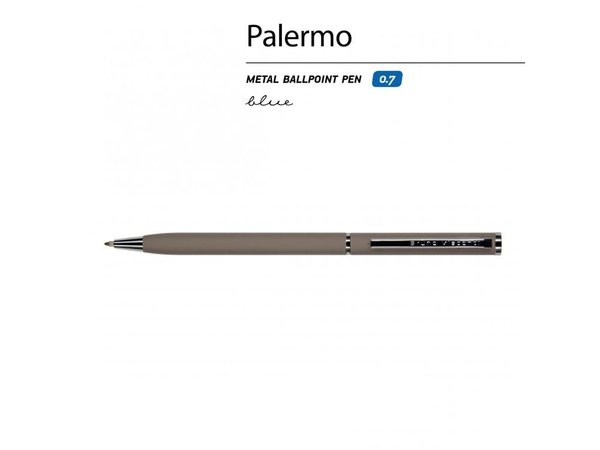 Ручка металлическая шариковая «Palermo», софт-тач - Ручка металлическая шариковая «Palermo», софт-тач