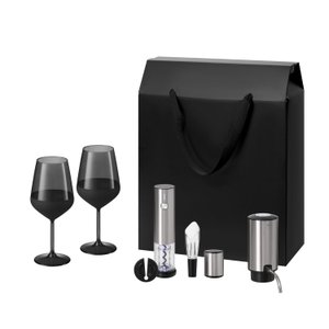 подарочный набор блэк эдишн (black edition), винтаро (vintaro), данте (dante) (2 бокала + набор для вина + аэратор)