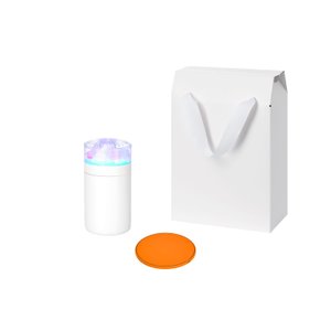 подарочный набор кристалл, аурис (crystal, auris), оражевый (увлажнитель воздуха, зарядное устройство)