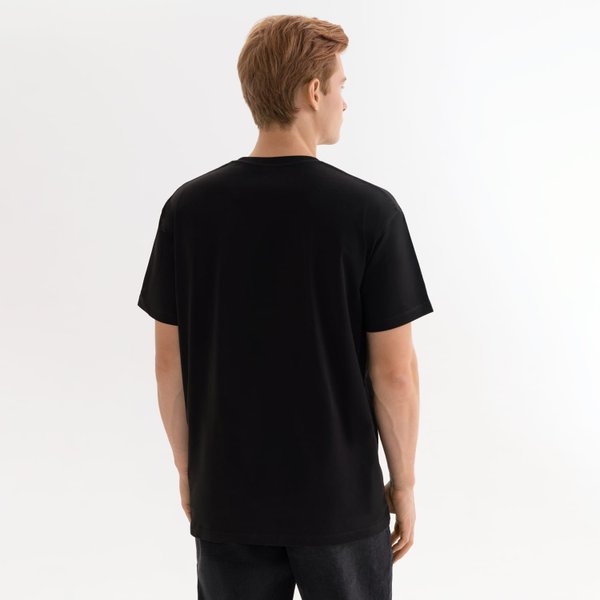 Футболка унисекс Крис (Kris), 150 гр., черная, размер XXL