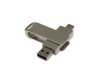 USB 3.0- флешка на 64 Гб с поворотным механизмом и дополнительным разъемом Type-C