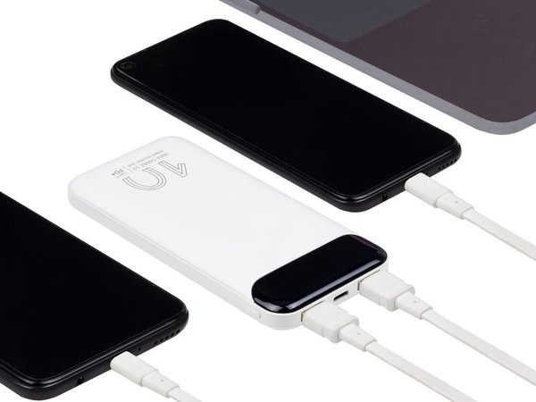 Внешний аккумулятор с дисплеем, 10000 mAh - Внешний аккумулятор с дисплеем, 10000 mAh
