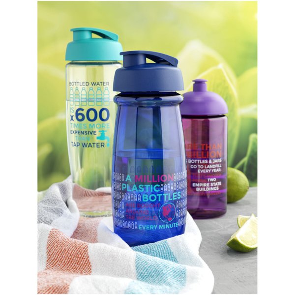Спортивная бутылка H2O Active® Pulse 600 мл с откидной крышкой - Спортивная бутылка H2O Active® Pulse 600 мл с откидной крышкой