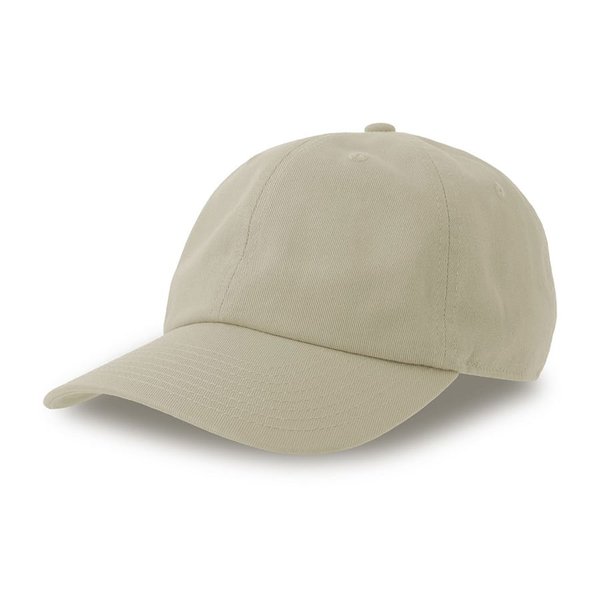 Бейсболка DAD HAT-S, 6 клиньев, металлическая застежка - Бейсболка "DAD HAT-S", 6 клиньев, металлическая застежка, бежевый, 100% хлопок, 270 г/м2