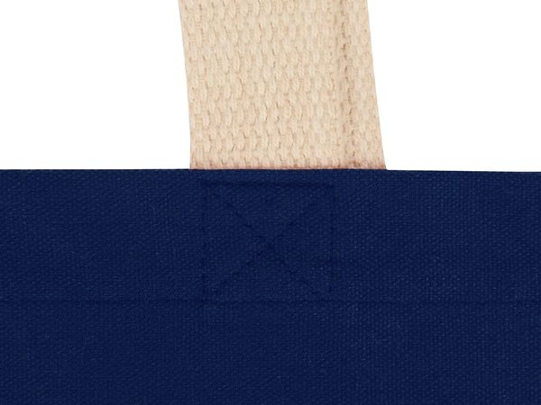 Сумка для шопинга «Steady» хлопковая с парусиновыми ручками, 260 г/м2 - Сумка для шопинга «Steady» хлопковая с парусиновыми ручками, 260 г/м2