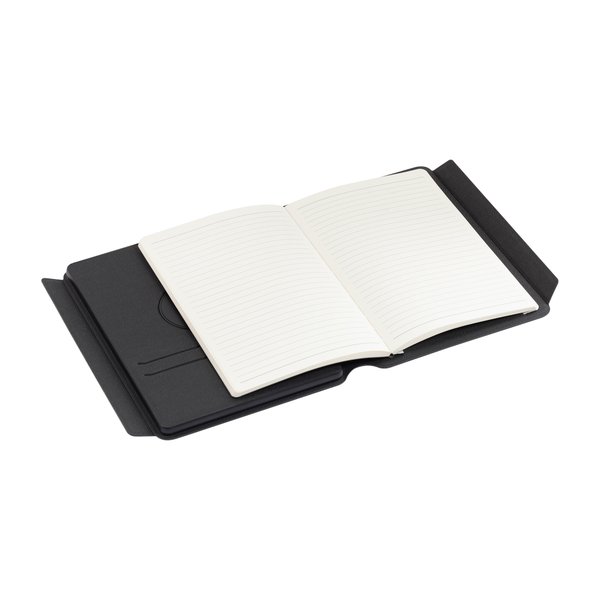 Папка А5 с беспроводным (10W) зарядным устройством 5000 mAh, с MagSafe и блокнотом - Папка А5 с беспроводным (10W) зарядным устройством 5000 mAh, с MagSafe и блокнотом черный