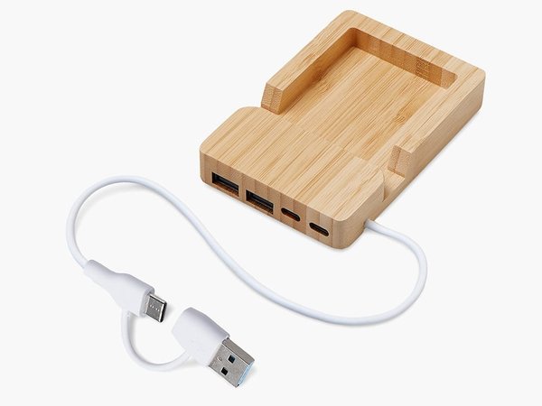 USB-хаб «Memo», 2*USB, 2*Type C - USB-хаб «Memo», 2*USB, 2*Type C