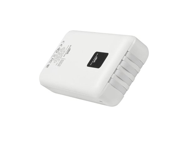 Внешний аккумулятор с дисплеем и встроенными кабелями VA2220, 20000 mAh - Внешний аккумулятор с дисплеем и встроенными кабелями VA2220, 20000 mAh