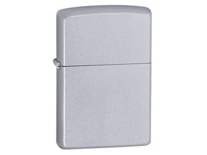 зажигалка zippo classic с покрытием satin chrome™