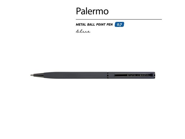 Ручка металлическая шариковая «Palermo», софт-тач - Ручка металлическая шариковая «Palermo», софт-тач