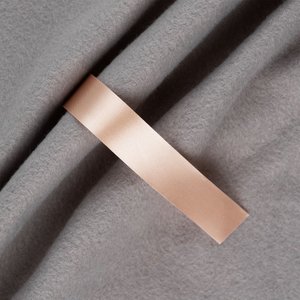 лента сатиновая satin 20 xxl, светло-бежевая, 250 см