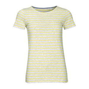 футболка miles women серая с желтым