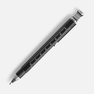 ручка шариковая numeric, мультиинструмент, черная