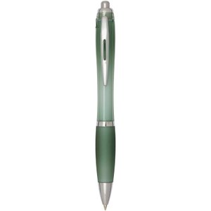 шариковая ручка nash rcs из переработанного пластика с цветным корпусом и грипом (черные чернила)