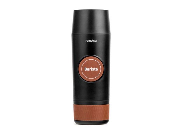 Портативная кофемашина «Barista» c быстрой зарядкой с логотипом Rombica - Портативная кофемашина «Barista» c быстрой зарядкой с логотипом Rombica